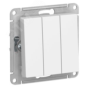 Выключатель AtlasDesign ATN000131 3кл, белый, механизм