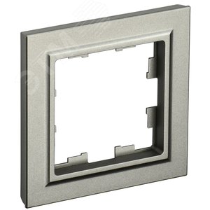 Рамка IEK BRITE 1пост шампань