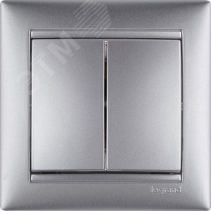 Legrand Valena 770105 Выключатель 2кл. алюм. 