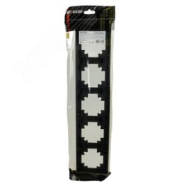 Рамка STEKKER PFR00-7005-05 5-я черная пластик, серия КАТРИН