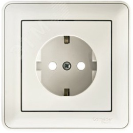 Розетка SE W59 RS16-152-18 с/з белая