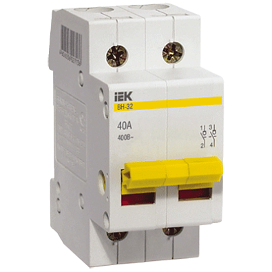 Выключатель нагрузки IEK 63А 2Р ВН-32 
