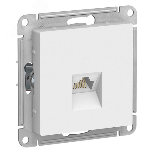 Розетка AtlasDesign ATN000186 RG45 кат 6А, белый, механизм