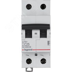 Авт.выкл. Legrand RX3 С25А 2П 6000 419699