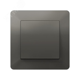 Рамка AtlasDesign AIR ATN220901 1-ая сталь/дымчатый черный