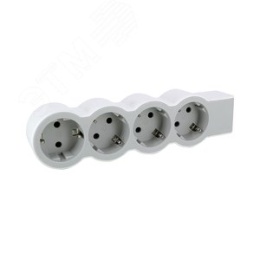 Удлинитель LEGRAND 694575 4-м 16А IP20 Стандарт 4х2P+E без кабеля бел./сер.