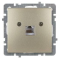 Розетка NILSON 24140444 СУ 1ая компьют. шампань