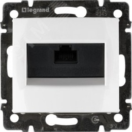 Legrand Valena 774230 Розетка RJ45 UTP Cat5e на захватах белая 774230 