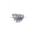 Выключатель GLOSSA GSL001253 2кл c подсв., платина