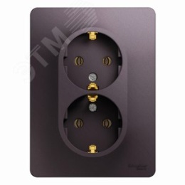Розетка GLOSSA GSL001424 2ая c/заз. сиреневый туман