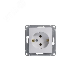 Розетка GLOSSA GSL000143 с/з в рамку белый