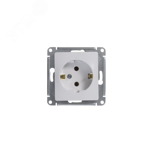 Розетка GLOSSA GSL000143 с/з в рамку белый
