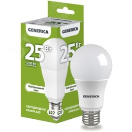 Лампа GENERICA LED25 25W E27 4000K 