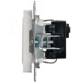 Розетка IEK BRITE 1-ная c/з белый
