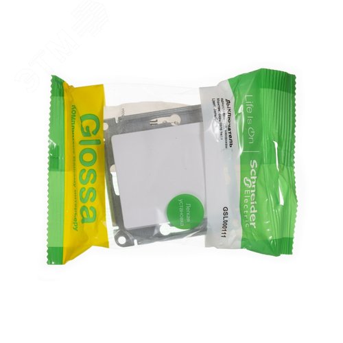 Выключатель GLOSSA GSL000111 1кл, белый