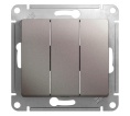 Выключатель GLOSSA GSL001231 3кл, механизм, платина
