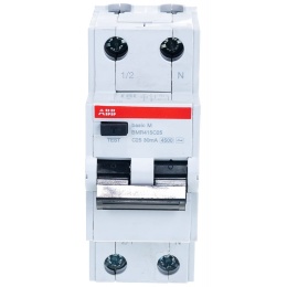 Автоматический диф.тока ABB 2п 25А 30мА Basic M АВДТ