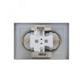 Розетка AtlasDesign ATN000324 2ая c/з механизм, алюминий