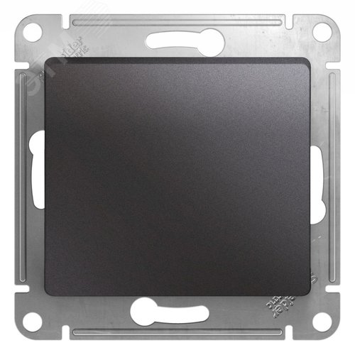 Выключатель GLOSSA GSL001311 1кл, графит