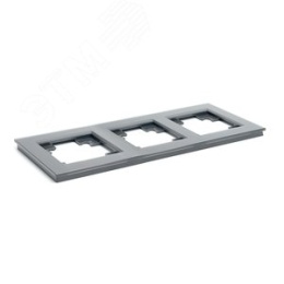 Рамка STEKKER GFR00-7003-06 3-я графит, серия КАТРИН