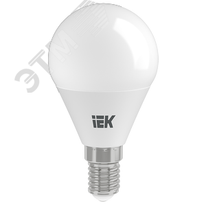 Лампа IEK LED3 3W E14 3000K шар 