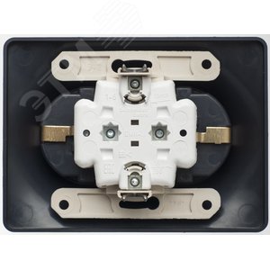 Розетка GLOSSA GSL000824 2ая c/заз. шоколад