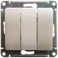 Выключатель GLOSSA GSL000631 3кл, механизм, перламутр