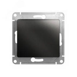 Переключатель GLOSSA GSL000761 1кл, механизм, антрацит