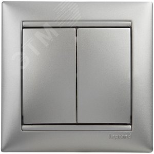 Legrand Valena 770105 Выключатель 2кл. алюм. 