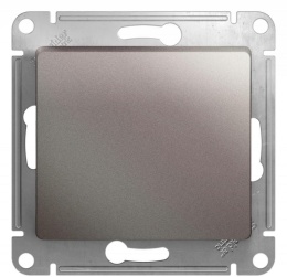 Переключатель GLOSSA GSL001261 1кл, механизм, платина