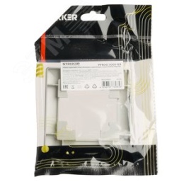 Рамка STEKKER PFR00-7001-01 1-я белая пластик, серия КАТРИН