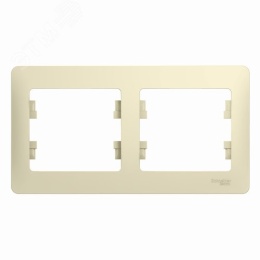 Рамка GLOSSA GSL000202 2пост бежевая