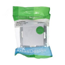 Выключатель AtlasDesign ATN000311 1кл, алюминий, механизм