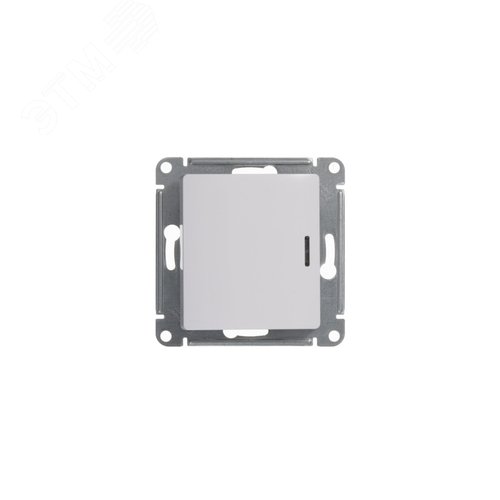 Выключатель GLOSSA GSL000113 1кл с подсв., белый