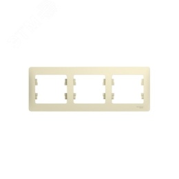 Рамка GLOSSA GSL000203 3пост бежевая