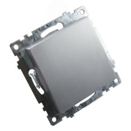 Выключатель STEKKER GLS10-7103-03, 1кл серебро, (механизм) серия КАТРИН