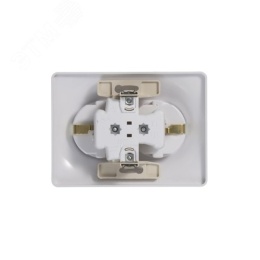 Розетка GLOSSA GSL000124 2-ая с/з белый