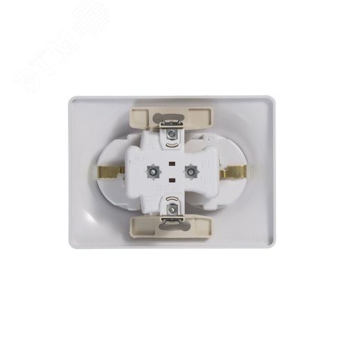 Розетка GLOSSA GSL000124 2-ая с/з белый