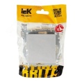 Выключатель IEK BRITE 1кл алюминий
