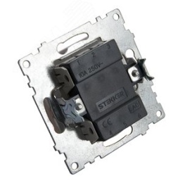 Выключатель STEKKER GLS10-7104-02, 2кл шампань, (механизм) серия КАТРИН