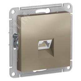 Розетка AtlasDesign ATN000583 RJ45, шампань, механизм