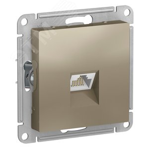 Розетка AtlasDesign ATN000583 RJ45, шампань, механизм