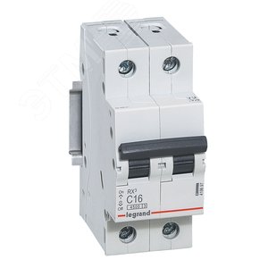 Авт.выкл. Legrand RX3 С16А 2П 6000 419697