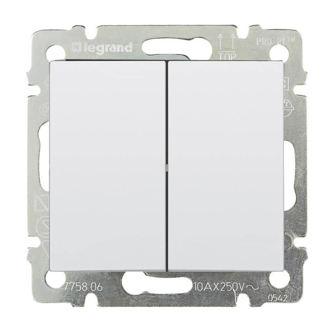 Legrand Valena 774405 выключатель 2кл белый 