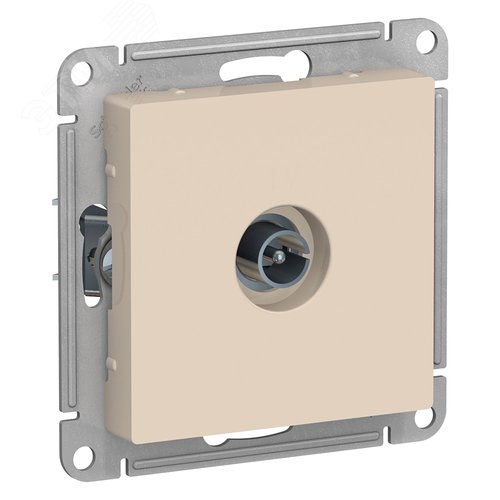 Розетка AtlasDesign ATN000293 TV, бежевый, механизм