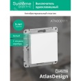Выключатель AtlasDesign ATN000111 1кл, белый, механизм