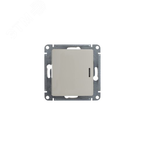 Выключатель GLOSSA GSL000213 1кл c подсв., бежевый