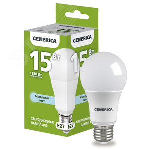 Лампа GENERICA LED15 15W E27 6500k