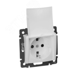 Legrand Valena 774422 Розетка 1к винты с крышкой белая 