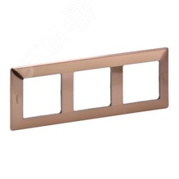 Legrand Valena-L 754163 рамка 3-поста медь